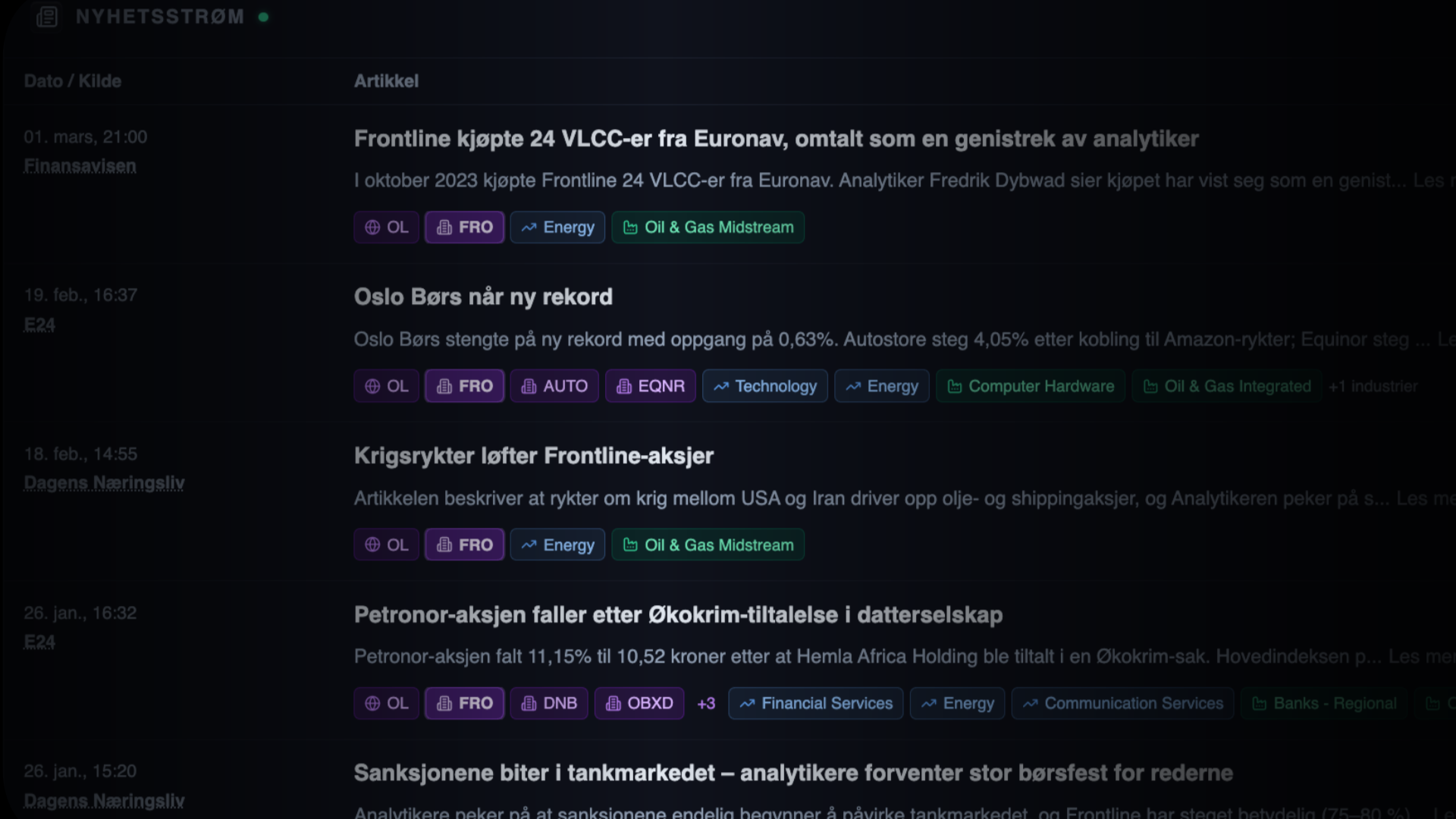 Nyheter i SEIDR